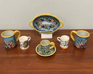 Lot 4328 Portuguese  Mexican Talavera Pottery