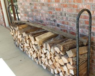firewood and rack