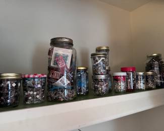 Jars of good-quality beads for all the jewelry makers out there!