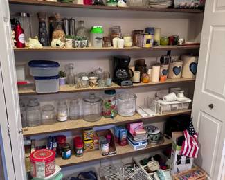 Forget the container store... we have all the Tupperware, jars, containers and baskets you could want!