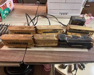 Vintage Marx Streamline Copper Mercury Train Set with track and transformer