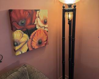 Toscano Traditional Style Torchiere Floor Lamp. Very beautiful and very heavy.