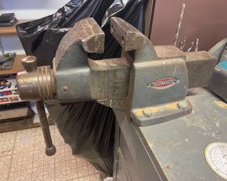 Crafstman Model # 05191 This is the best vice we have come across in a few years. 48 lbs. 4 inch jaws circa 1950