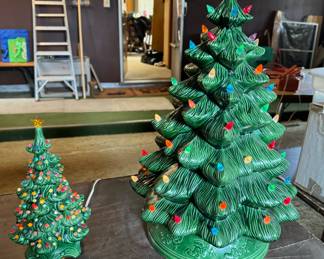 Vintage Ceramic Christmas Trees 