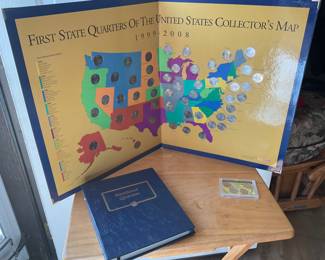 State Quarter map - full.   State quarter binder - full 