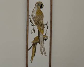 vintage mosaic mcm parrot from 60's 70's