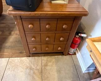 apothecary night stand end table. Ashley