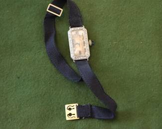 Vintage Platinum Ladies Wrist Watch