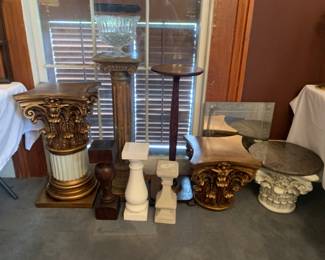 Pedestals and plant stands