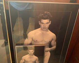 Antonio Sabato Jr. framed Calvin Klein posters