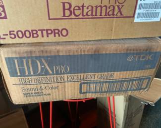 New Betamax tapes and New HDX-Pro tapes 