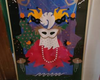 Mardi Gras framed poster