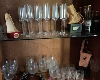 Bar glasses and barware
