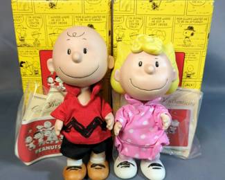 Hallmark Peanuts Gallery Porcelain Figurines Including Linus, Franklin, Sally, Peppermint Patty, Charlie Brown, Joe Cool And Lucy, With COAs, All In Boxes