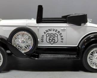 1918 Diecast Ford Runabout Locking Coin Bank, 1:25 Scale, ERTL Diecast Medal 1950s Chevrolet Panel Delivery Van Coin Bank And Diecast Ford Model A Roadster Coin Bank, 1:25 Scale