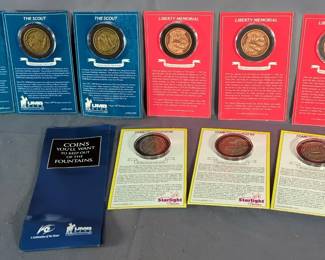 UMB Bank Kansas City Area Sesquicentennial Commemorative Bronze, Silver And Gold Coins, Qty 9