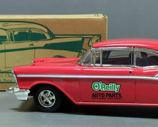 Diecast Metal Eddie Bauer Ford F-Series Truck, Ertl Collectibles 1957 Chevy Diecast Metal Vehicle And AMT Ertl Diecast 79th Indianapolis 500 1995 Chevrolet Corvette