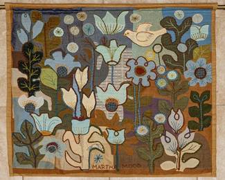 Martha Mood, Texas Wildlife Textile (Lot 142)