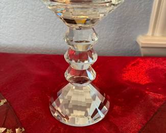 Crystal candle holders (sest of 4)