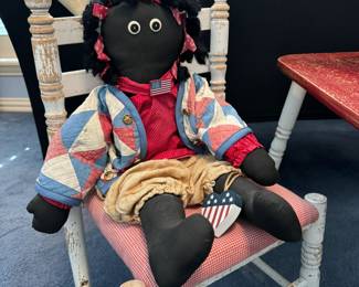 Cute Raggedy-Anne style homemade dolls