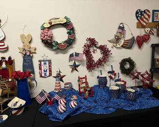 Lots of fun 4th of July and patriotic home decor.