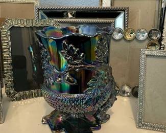 Carnival Glass acorn cup