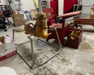 Vintage bouncy horse