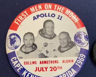 Vintage Apollo 11 pinback