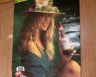vintage Kathy Ireland Budweiser St Pat's Day poster