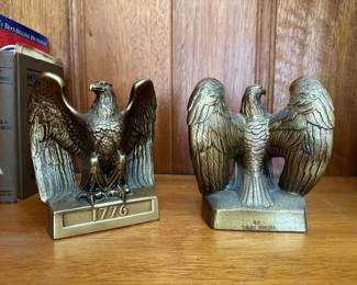Brass Eagle Bookends