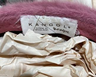 Ladies rose faux fur hat by Kangol, made in england