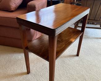 mid century wooden side table