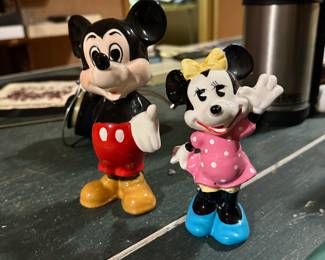 Disney Mickey and Minnie Mouse figurines 