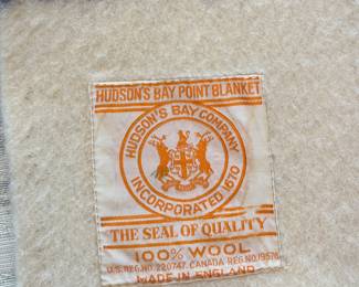 Vintage Hudson’s Bay Wool Point Blanket