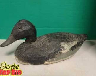 Antique Primitive Hand Carved Wooden Duck Decoy Exceptional Condition