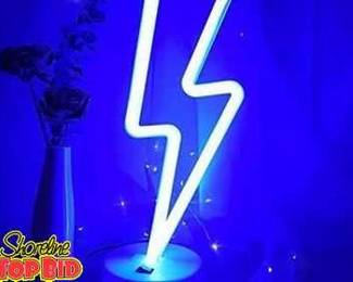 Too Cool Lightning Bolt Neon Lamp