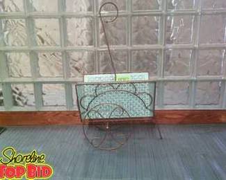 Vintage Mid Century Mag Rack