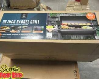 New Members Mark 35inch Barrel Grill Charcoal Grill