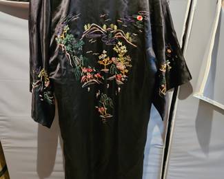 Silk Chinese embroidered robe
