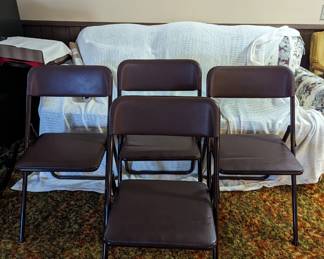 cosco folding chairs (padded)