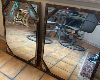 PAIR OF ANTIQUE MIRRORS