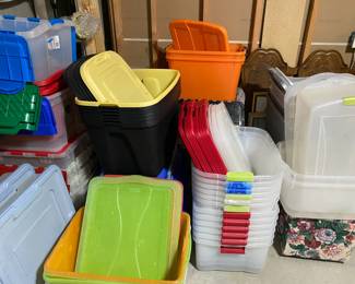 Large selection of storage bins