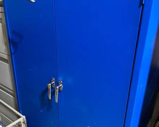 Blue garage Storage Cabinet
