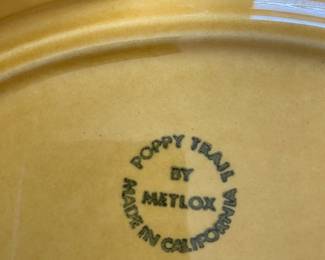 Metlox, "Poppy Trail, La Mancha" Dinnerware. Large Set with Serving Items