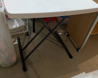 Small folding craft table