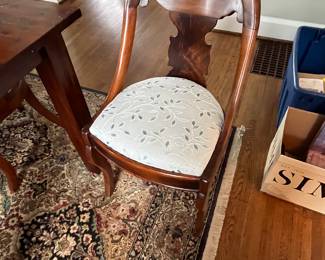 6- vintage dining chairs 