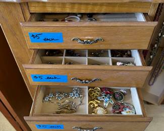 Jewelry cabinet.