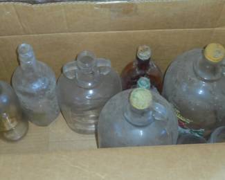 More vintage glass jugs