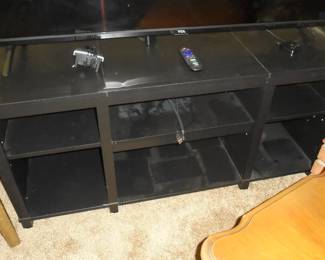 T.V. entertainment stand w/6 cubby holes