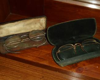 2 pair vintage glasses in original cases